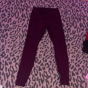 Avia Women's Deep Burgundy Leggings